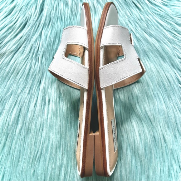 STEVEN NEW YORK LEATHER White Slip On Sandals Women’s 7 - Picture 4 of 11